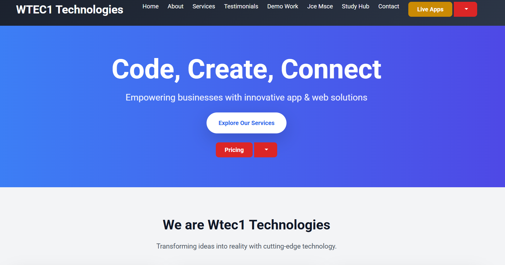 WordPress Website Screenshot
